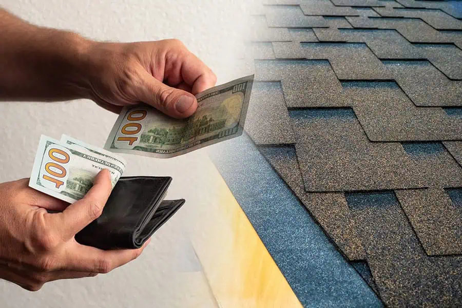 Should I pay a roofer in cash